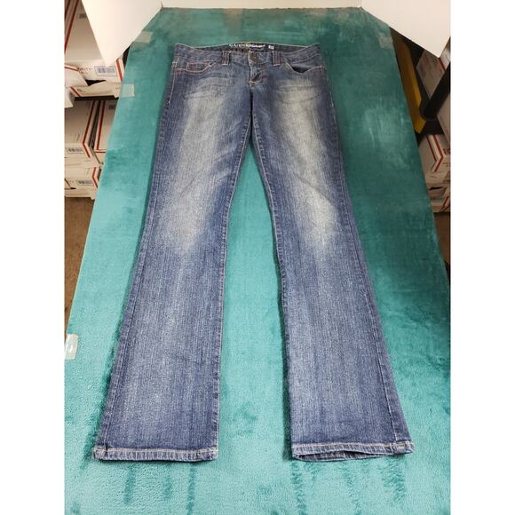 Guess Jeans Size 29 Womens Blue Pants Stretch Denim Mid Rise Bootcut - Picture 2 of 14